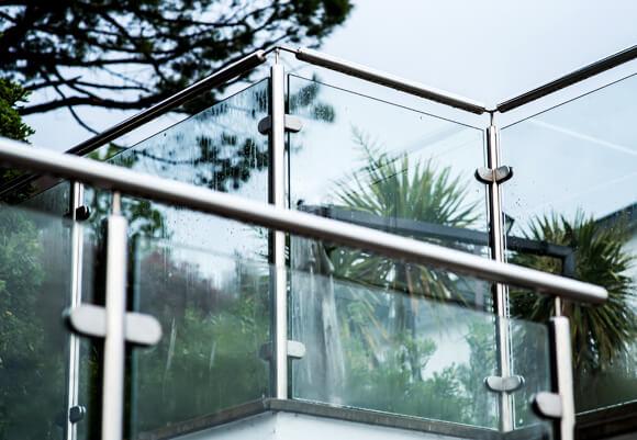 glass railing