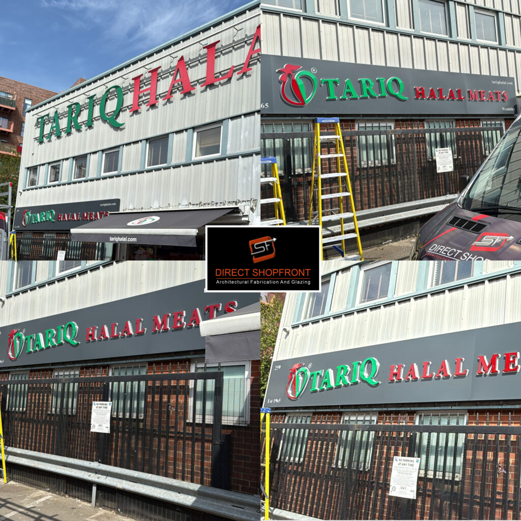 Shopfront installation in Kensington featuring elegant glass frontage, premium aluminium framing, and a modern, secure commercial storefront design.