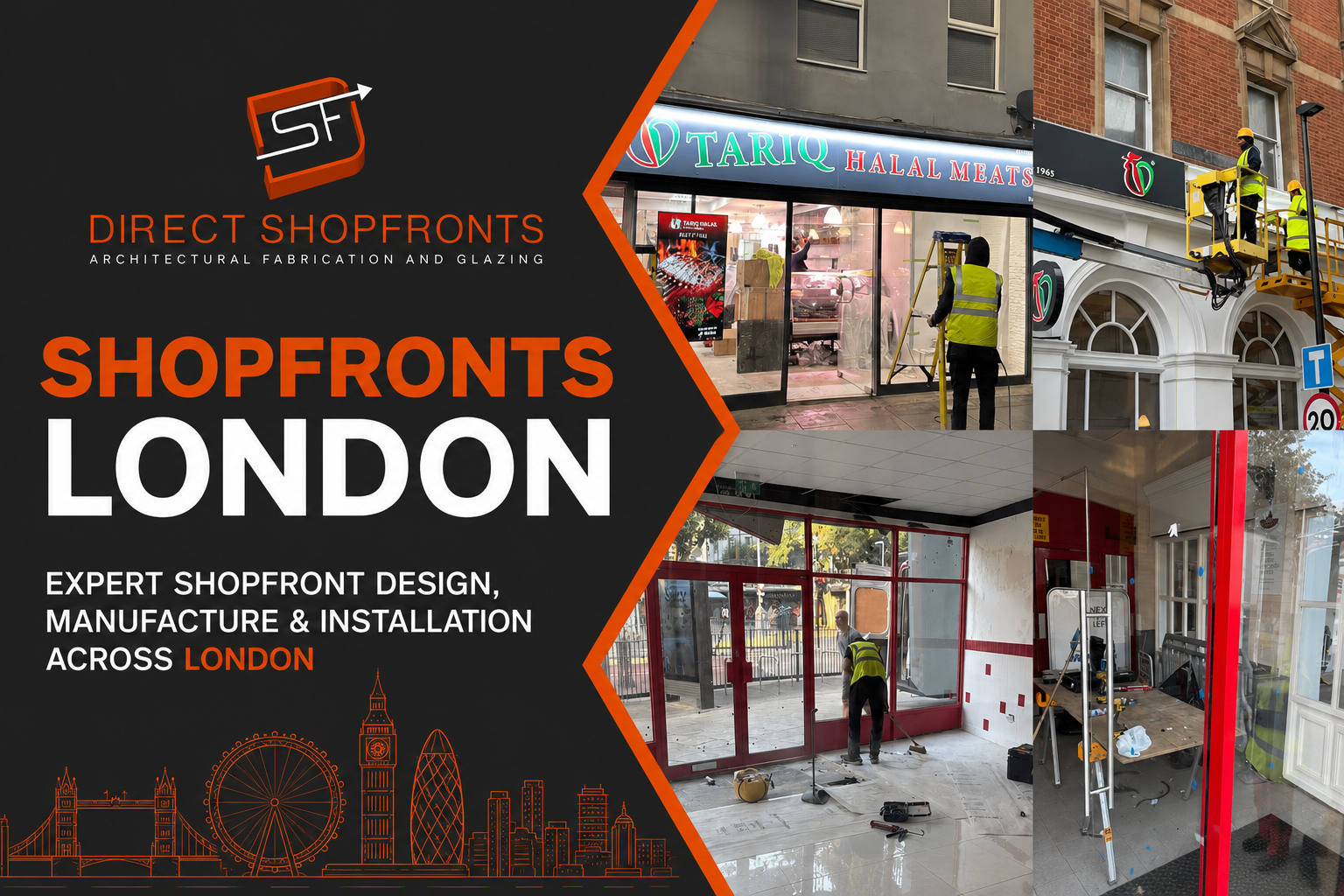 Secure and attractive Shopfronts London with contemporary glass design