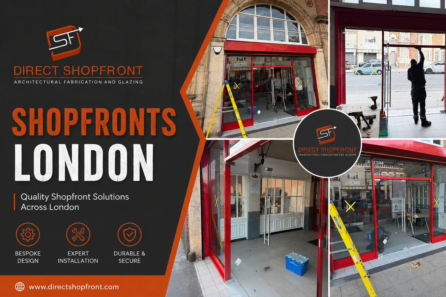 Professional Shopfronts London for retail shops and commercial properties