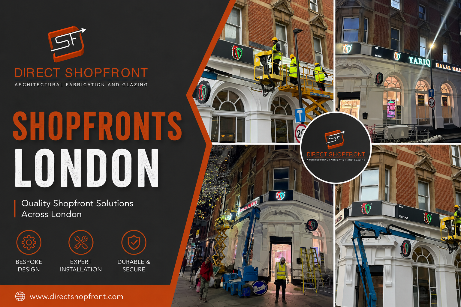 Elegant Shopfronts London featuring modern architectural design