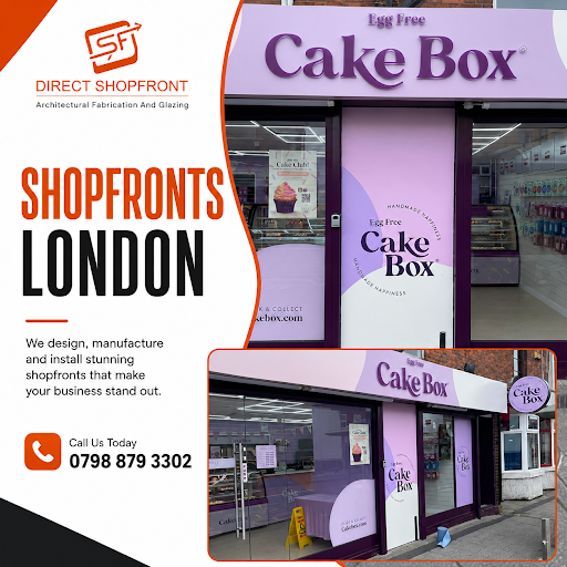Custom Shopfronts London with durable glass and aluminium framework