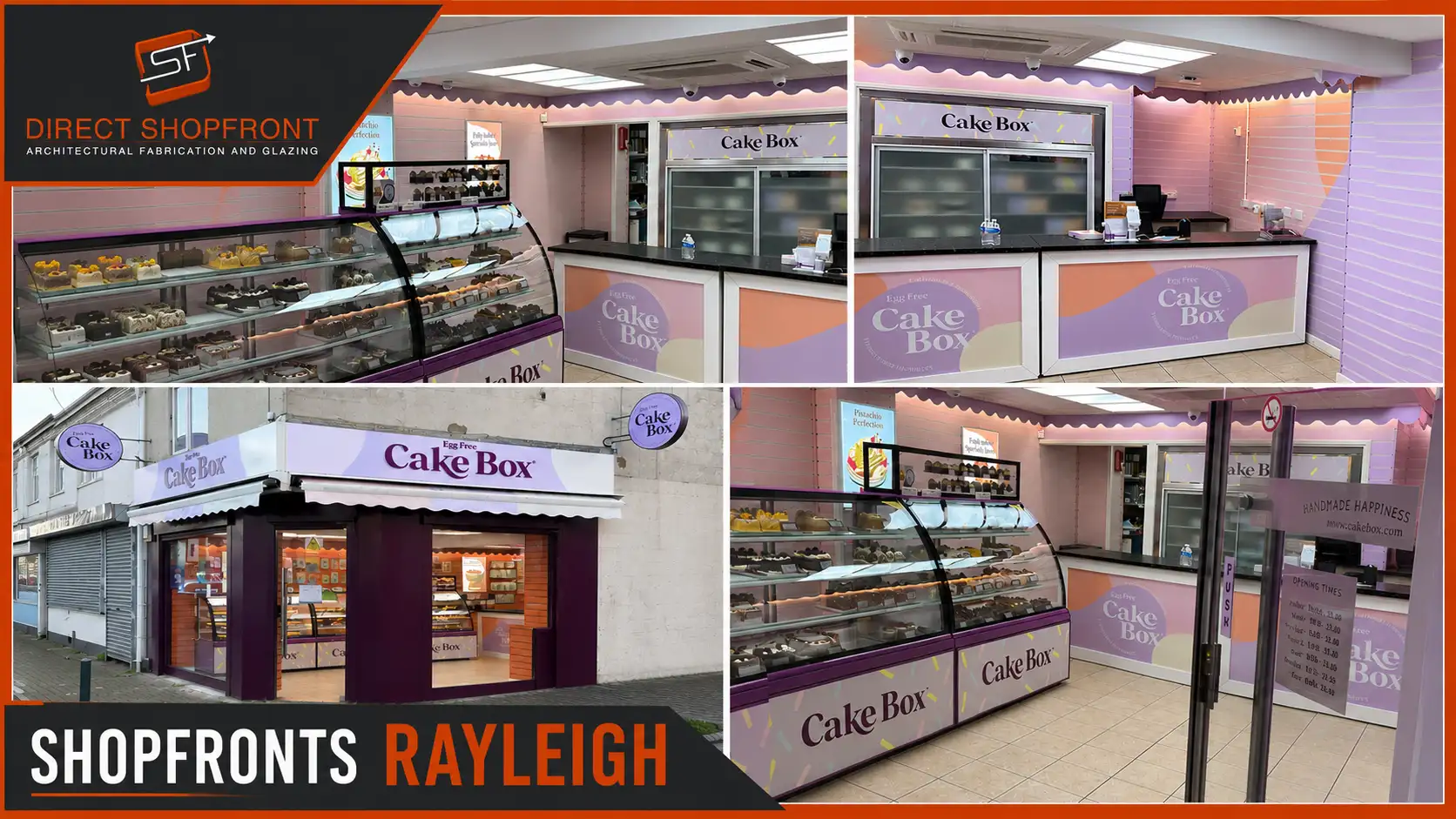 Custom-built Shopfronts Rayleigh featuring energy-efficient glazing