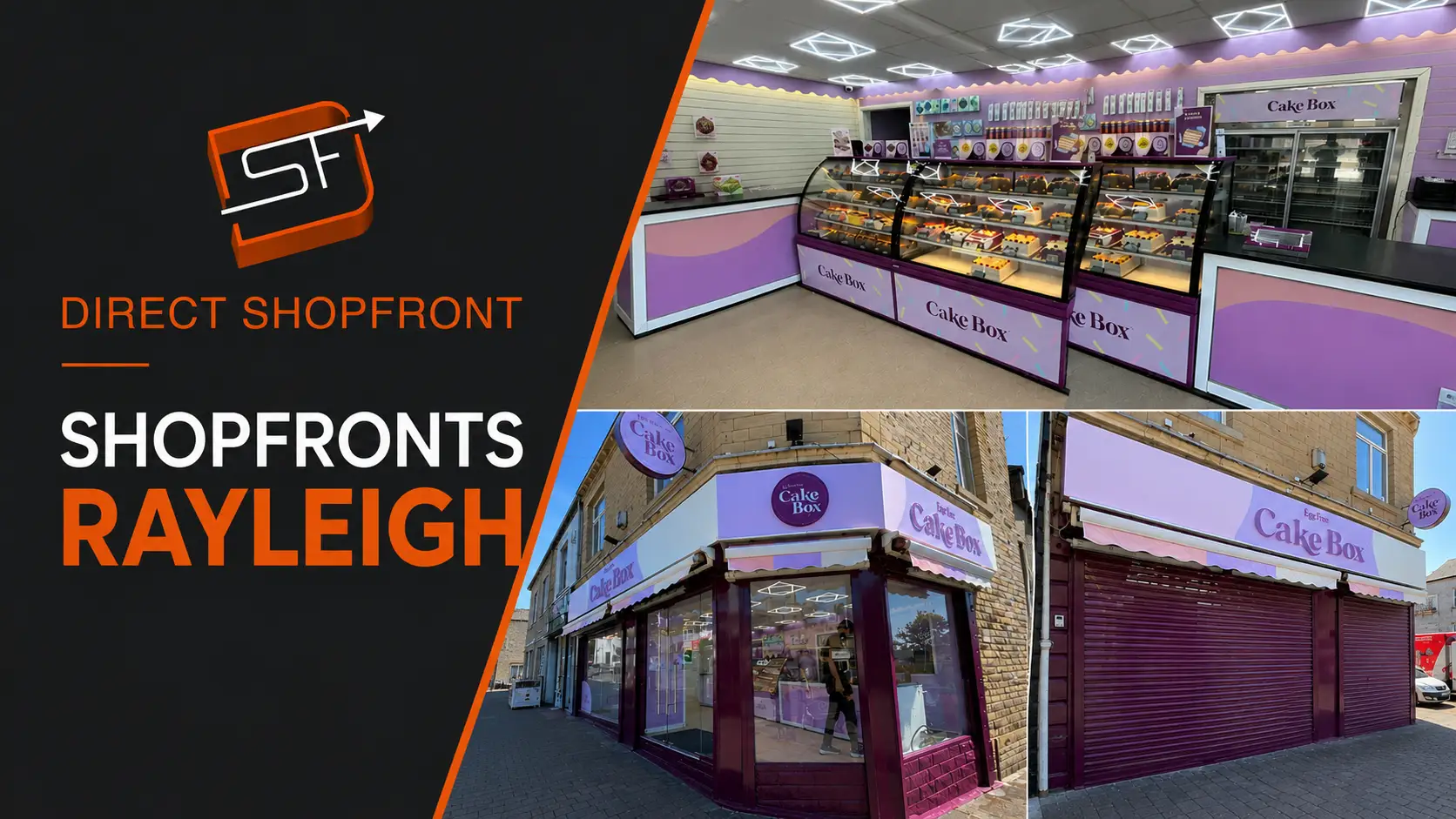 Professional retail shopfront designed by Direct Shopfronts