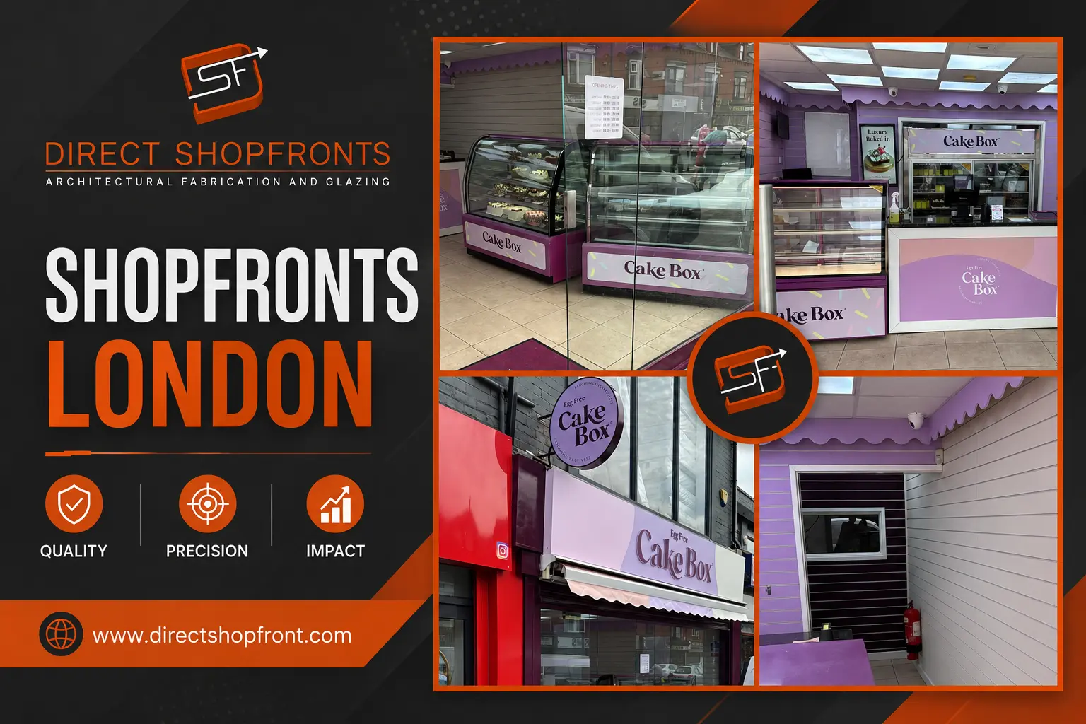 Modern Shopfronts London with premium aluminium and glass design