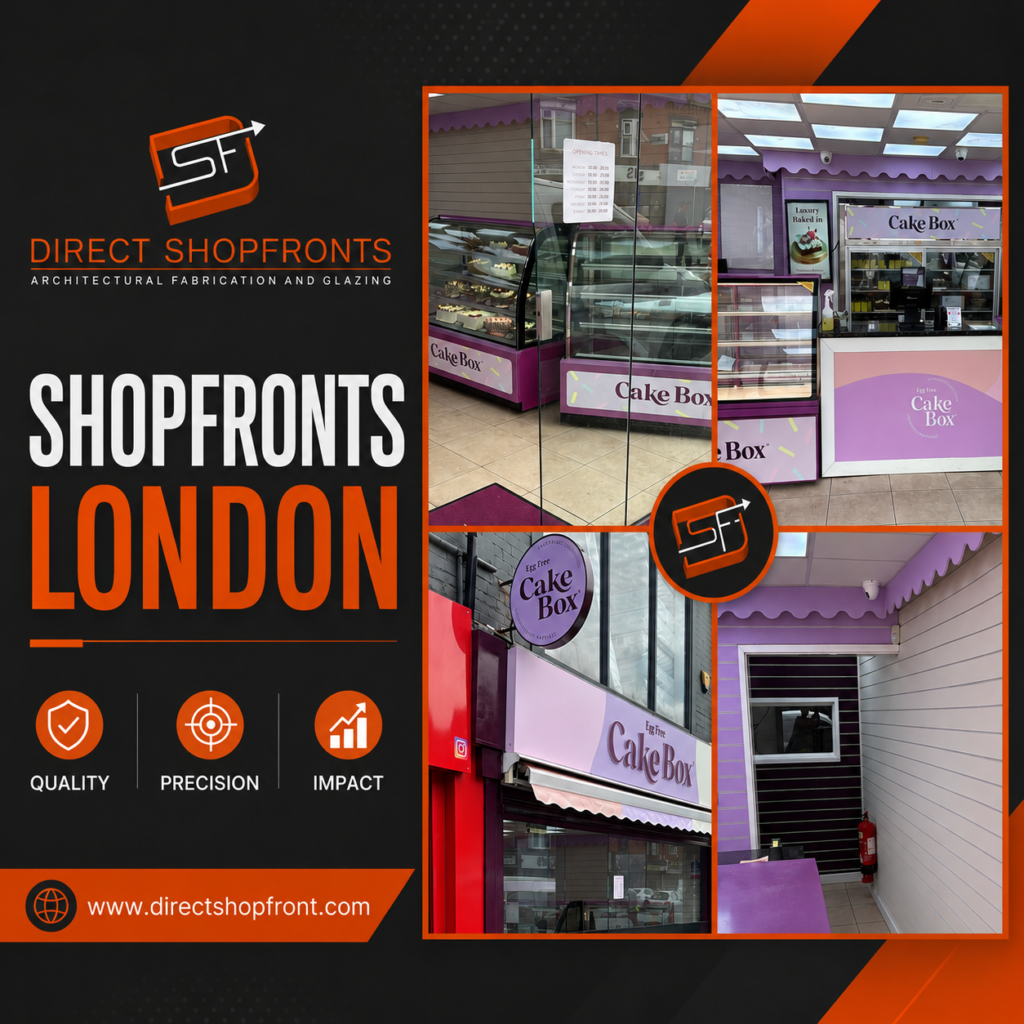Contemporary Shopfronts London enhancing commercial property appeal