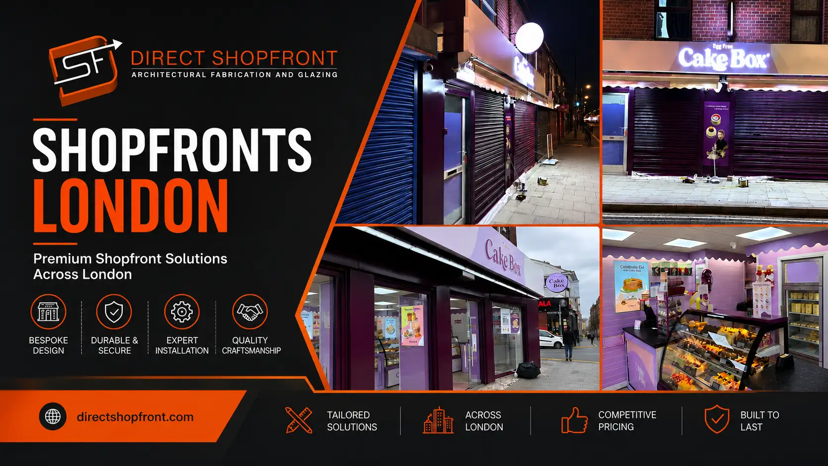 Shopfronts London renovated commercial storefront by Direct Shopfronts