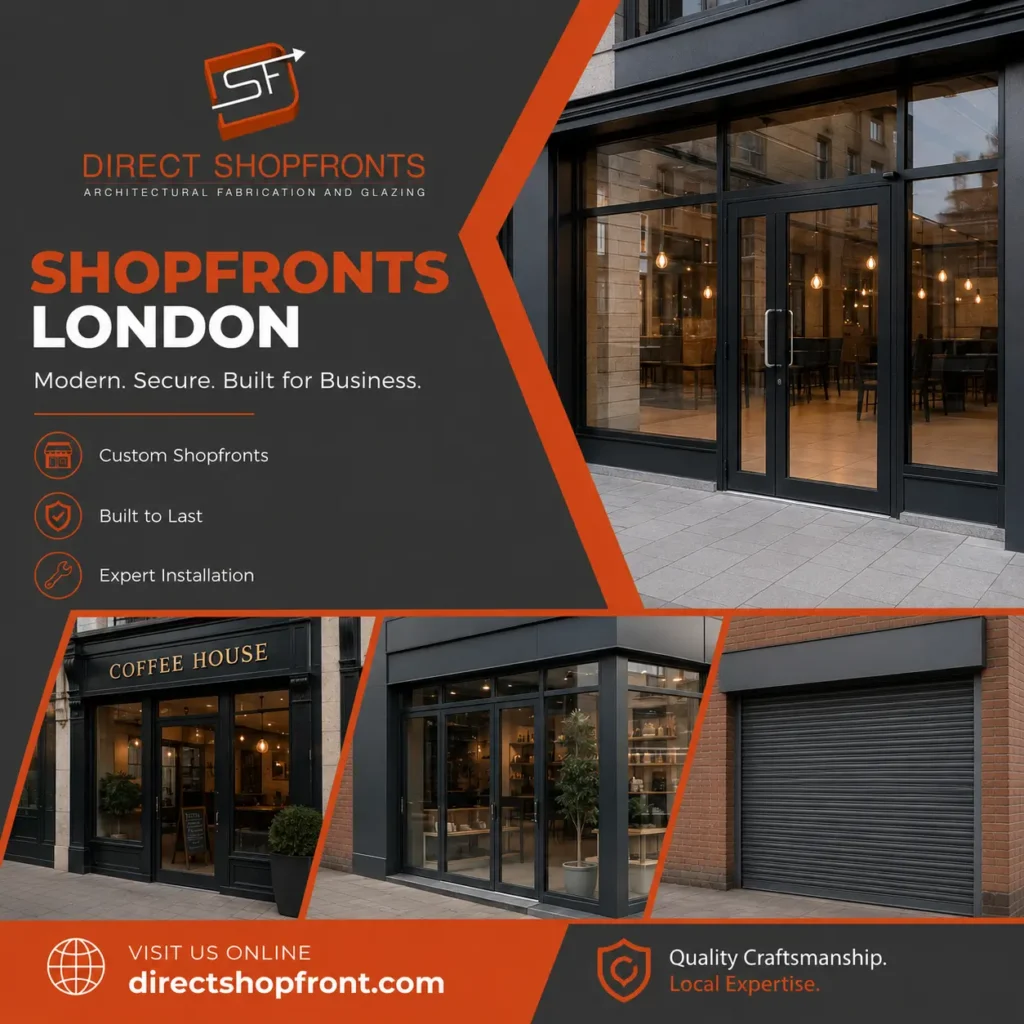 Commercial High-Quality Shopfronts London for enhanced business appeal