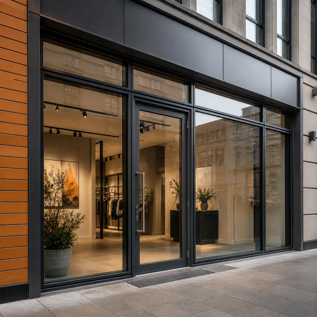 Contemporary shopfront design for a commercial premises